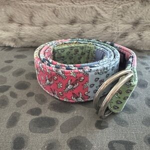 Vineyard Vines Multicolor Lobster Print Belt